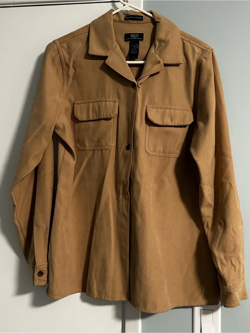Camel Utility Shirt Jacket